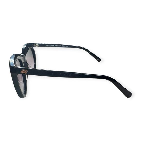Le Specs Supermoon Cateye Black Sunglasses Purple Gradient Lenses w/ Case main image 4